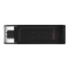 Флеш-накопичувач USB3.2 128GB Type-C Kingston DataTraveler 70 Black (DT70/128GB)