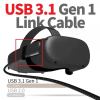 Кабель Gtwin Oculus Quest Gen2 Link VR USB Type-C - USB Type-C (M/M), 5 Gbps, 3 A, 5 м, Black (1005003912229640U5B)