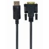 Кабель Cablexpert DisplayPort - DVI (М/М), 1.8 м, чорний (CC-DPM-DVIM-6)