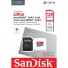 Карта пам`ятi MicroSDXC 128GB UHS-I Class 10 SanDisk Ultra A1 R140MB/s + SD-adapter (SDSQUAB-128G-GN6MA)