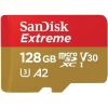 Карта пам`ятi MicroSDXC 128GB C10 UHS-I SanDisk Extreme V30 U3 R190/W90MB/s + SD (SDSQXAA-128G-GN6MA)