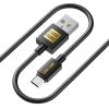 Кабель Luxe Cube USB-microUSB, 3А, 2м, чорний (8886888698483)