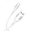 Кабель SkyDolphin S06T LED Smart Power USB - Type-C 1м, White (USB-000556)