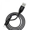 Кабель SkyDolphin S49V LED Aluminium Alloy USB - microUSB 1м, Black (USB-000571)