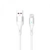 Кабель SkyDolphin S06L LED Smart Power USB - Lightning 1м, White (USB-000555)