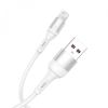 Кабель SkyDolphin S06L LED Smart Power USB - Lightning 1м, White (USB-000555)