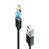 Кабель Grand-X USB-microUSB, магнітний, 1м, Black (MG-01M)