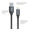 Кабель ColorWay USB-Lihgtning, 1м Black (CW-CBUL004-BK)