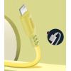 Кабель ColorWay USB-Lightning, soft silicone, 2.4А, 1м, Yellow (CW-CBUL043-Y)