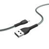 Кабель ColorWay USB-MicroUSB, braided cloth, 3А, 1м, Gray (CW-CBUM041-GR)