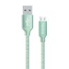 Кабель ColorWay USB-MicroUSB, 2.4А, 2м Mint (CW-CBUM009-MT)