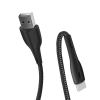 Кабель ColorWay USB-Type-C, 2.4А, 1м, PVC + Led, Black (CW-CBUC034-BK)