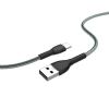 Кабель ColorWay USB-USB-C, braided cloth, 3А, 1м, Gray (CW-CBUC041-GR)