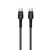 Кабель ColorWay USB Type-C - USB Type-C, 3.0А, 1м, Black (CW-CBPDCC047-BK)