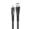 Кабель ColorWay USB-USB Type-C (zinc alloy + led), 2.4А, 1м, Black (CW-CBUC035-BK)