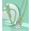 Кабель ColorWay USB-Lightning, soft silicone, 2.4А, 1м, Green (CW-CBUL042-GR)