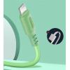 Кабель ColorWay USB-Lightning, soft silicone, 2.4А, 1м, Green (CW-CBUL042-GR)