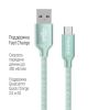 Кабель ColorWay USB-USB-C, 2.4А, 2м Mint (CW-CBUC008-MT)