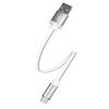 Кабель ColorWay USB-MicroUSB, 0.25м White (CW-CBUM-MUM25W)