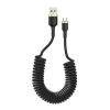 Кабель ColorWay USB-microUSB, spiral, 2.4А, 1м, Black (CW-CBUM051-BK)