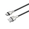 Кабель ColorWay USB-microUSB, head metal, 2.4А, 1м, Black (CW-CBUM046-BK)