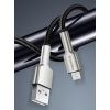 Кабель ColorWay USB-microUSB, head metal, 2.4А, 1м, Black (CW-CBUM046-BK)