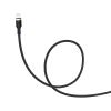 Кабель ColorWay USB-Lightning, spiral, 2.4А, 1м, Black (CW-CBUL051-BK)