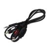 Аудіо-кабель  Atcom (10810) mini-jack 3.5мм(M)-2xRCA(M) 0.8м пакет