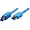 Кабель ATcom USB 3.0 AM/BM 1.8 м blue