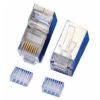 Конектор RJ 45 Merlion (RJ45ML-2-50-CAT6-FTP/10566) з золоченими контактами (50 шт/уп)