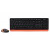 Комплект (клавіатура, мишка) бездротовий A4Tech Bloody FG1010 Orange USB