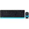 Комплект (клавіатура, мишка) бездротовий A4Tech FG1010 Black/Blue USB