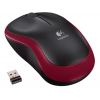 Мишка бездротова Logitech M185 (910-002240) Red USB