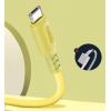 Кабель ColorWay USB-microUSB, soft silicone, 2.4А, 1м, Yellow (CW-CBUM043-Y)