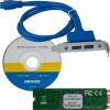 Плата розширення Frime (ECF-M2.M&Bto2USB3) M2-2xUSB3.0, NEC720201