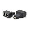 Адаптер Voltronic (YT-SCPE HDMI/2P-30m720P/08516) HDMI-2хRJ-45 Black