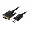 Кабель Atcom (9504) DisplayPort - DVI-D, 1.8 м, чорний