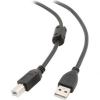 Кабель Maxxter (UF-AMBM-1M) USB 2.0 AM - USB 2.0 BM, 1м, феритовий фільтр