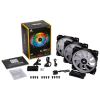 Вентилятор Corsair LL120 RGB 3 Fan Pack (CO-9050072-WW), 120x120x25мм, 4-pin, чорний