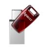 Флеш-накопичувач USB3.1 Type-C 64GB Apacer AH180 Red (AP64GAH180R-1)