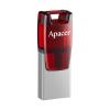 Флеш-накопичувач USB3.1 Type-C 64GB Apacer AH180 Red (AP64GAH180R-1)