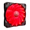 Вентилятор 1stPlayer A1-15LED Red bulk 120х120х25мм, 4-pin