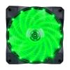 Вентилятор 1stPlayer A1-15LED Green bulk 120х120х25мм, 4-pin