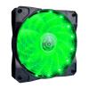 Вентилятор 1stPlayer A1-15LED Green bulk 120х120х25мм, 4-pin