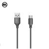 Кабель WK WDC-092a 2,1А USB-USB Type-C, 2м Black (6941027610558)