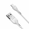 Кабель Grand-X USB-microUSB, Cu, 3A, 1м, Fast Сharge, White(PM-03W)