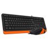 Комплект (клавіатура, мишка) A4Tech F1010 Black/Orange USB