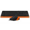 Комплект (клавіатура, мишка) A4Tech F1010 Black/Orange USB