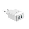 Мережевий зарядний пристрій Grand-X (2xUSB 2.4А) White (CH-50W)