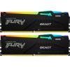 Модуль пам`яті DDR5 2x8GB/5200 Kingston Fury Beast RGB Black (KF552C36BBEAK2-16)